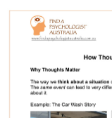 How Thoughts Impact Behavior